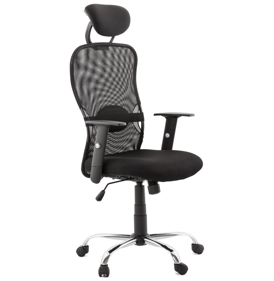 Chaise de bureau en formes arrondies Loretta