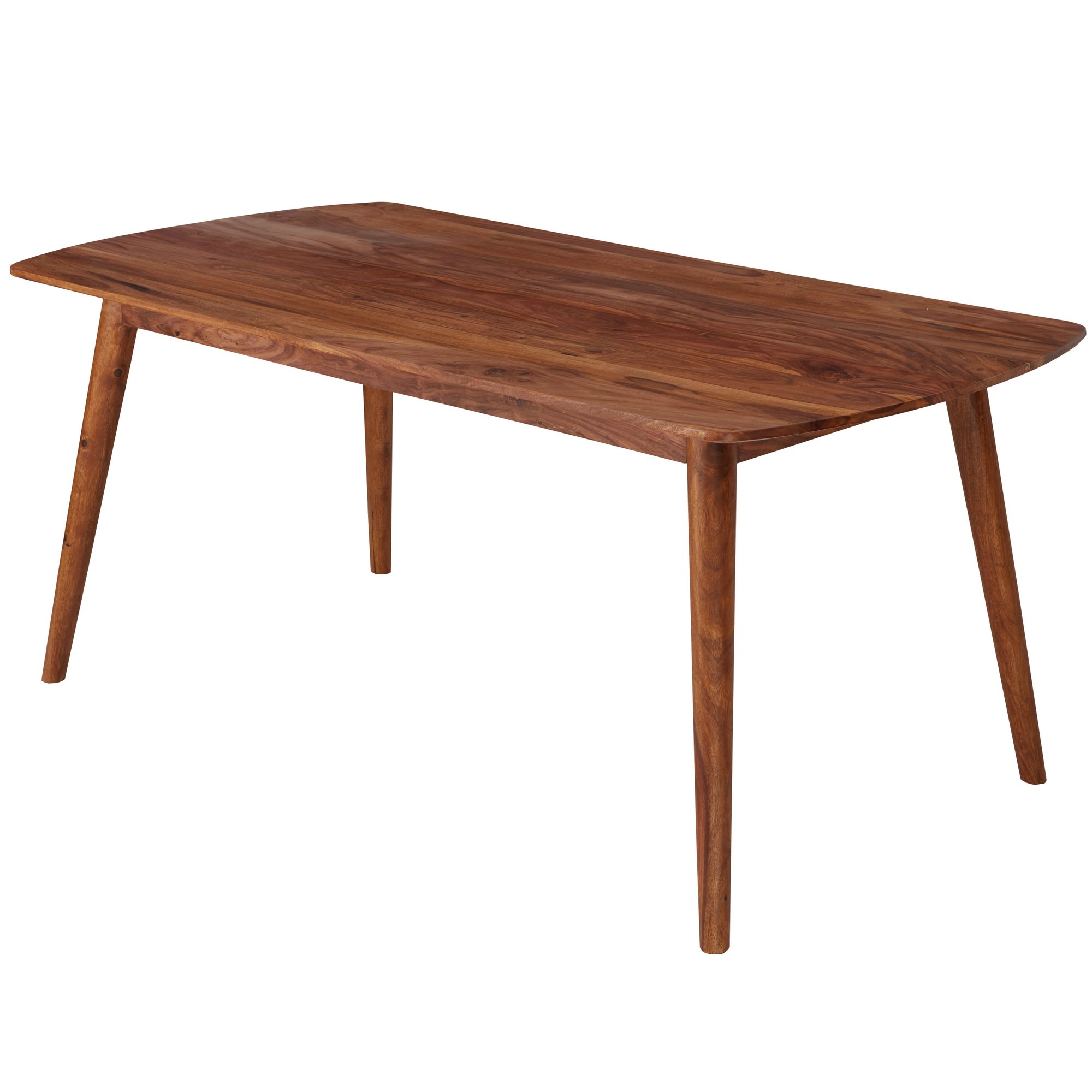 Jídelní stůl Sheesham masivní hnědý | 120x77x60 cm | Moderní rustikální styl