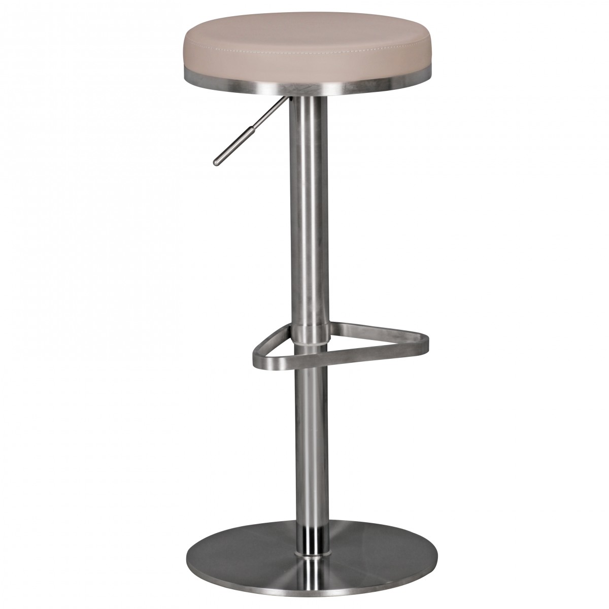 Barová Židle Dove | Nerezová Ocel, Nastavitelná Výška 57-82 cm | Otáčecí Židle 360°