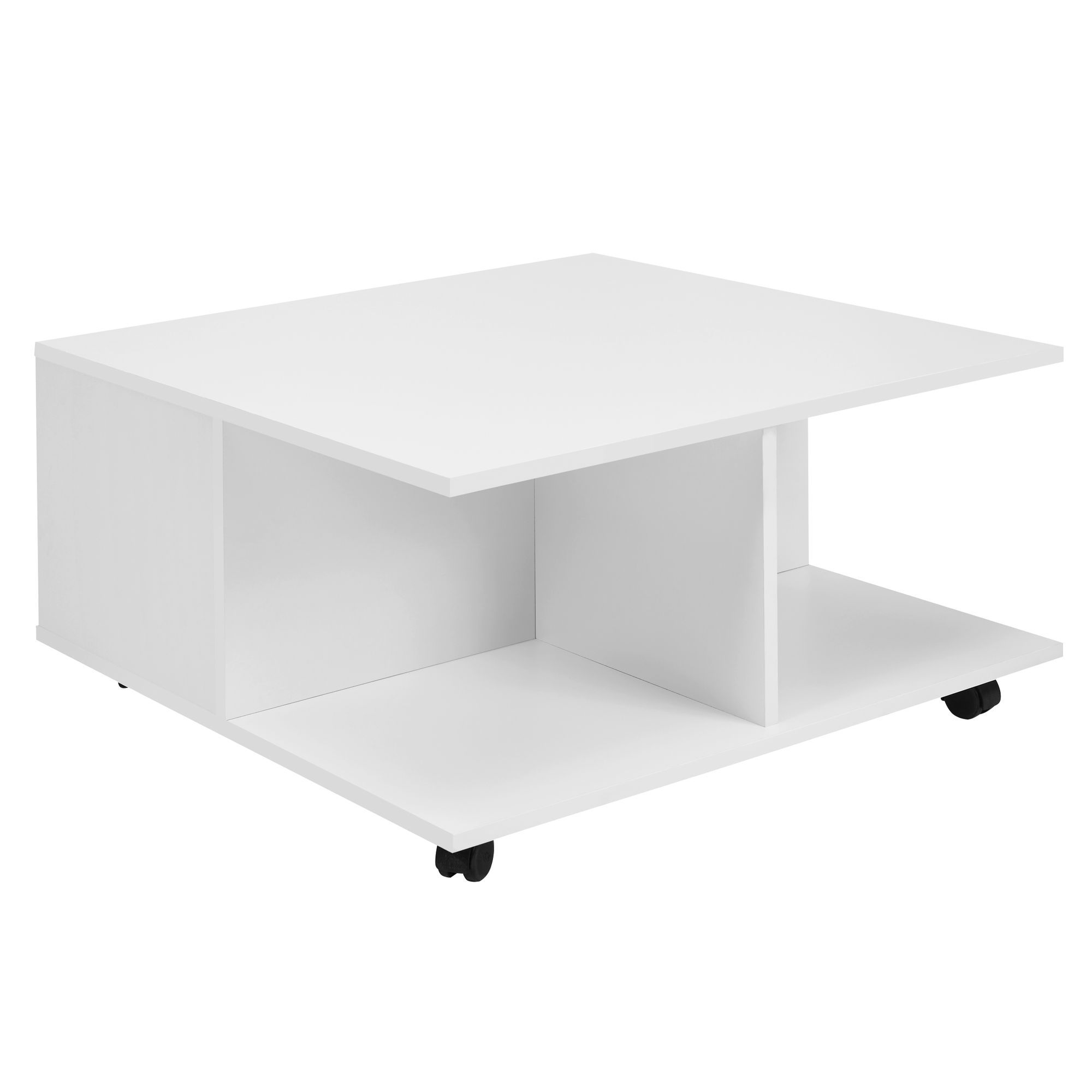 Designový konferenční stolek  70x70 cm bílý