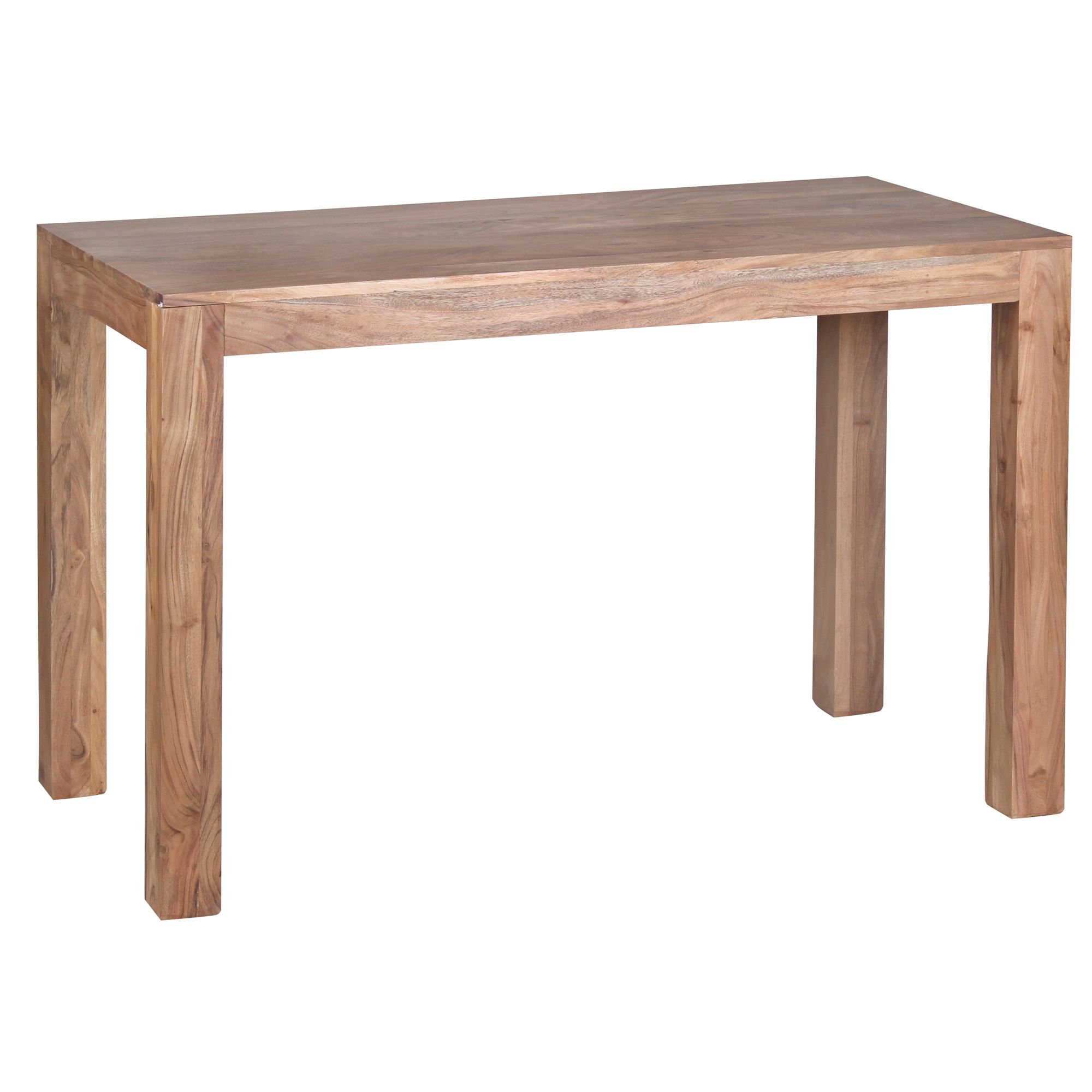 Jídelní stůl 120x60 cm z masivního akáciového dřeva | Tmavě hnědá barva | Klasický design