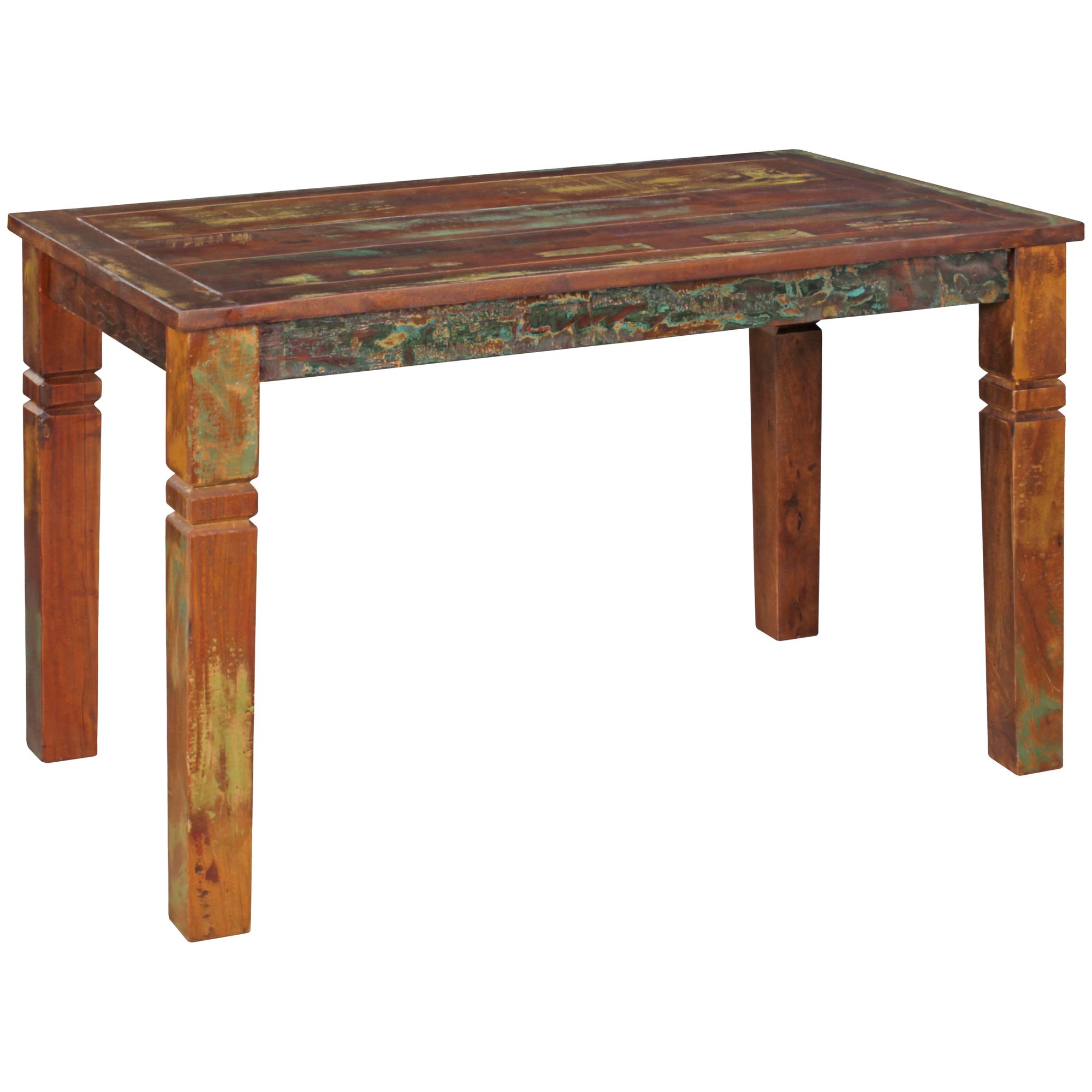 Jídelní stůl kalkutta 120 x 70 x 76 cm mango shabby chic masivní dřevo