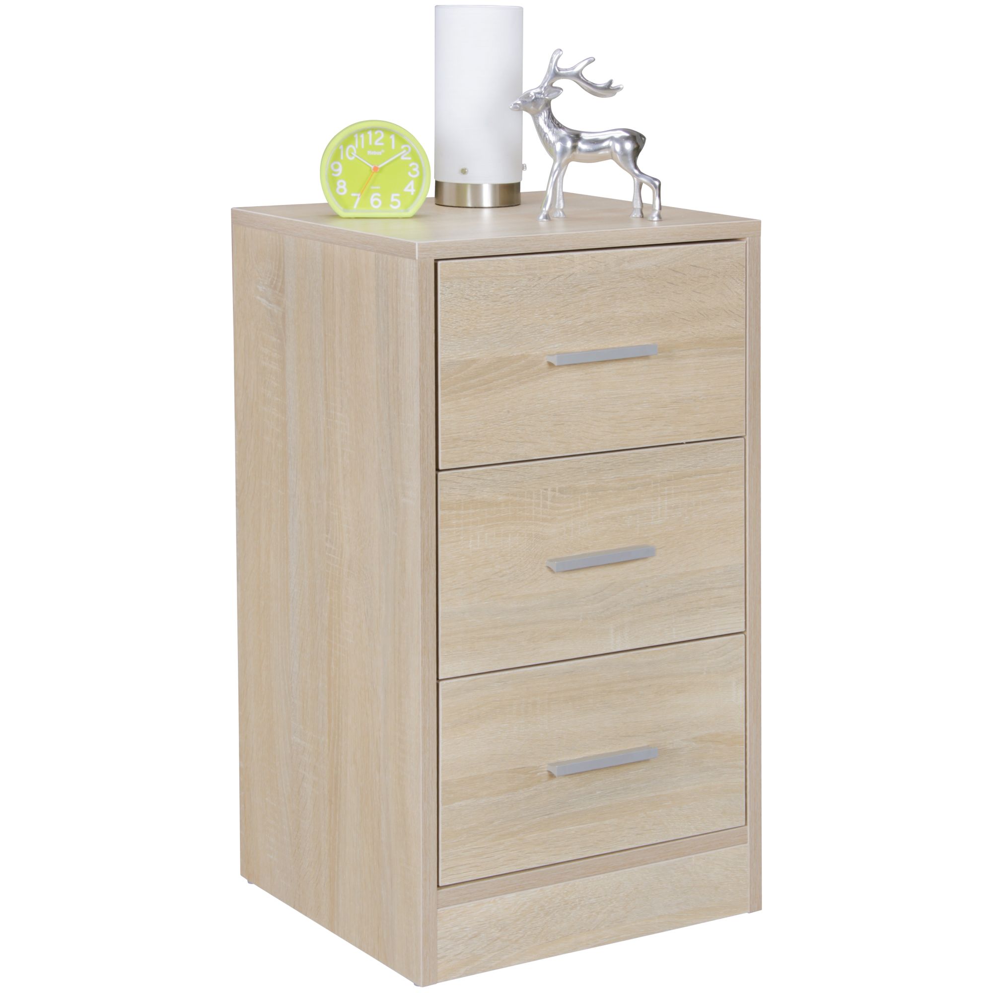 FOGGIA Wooden Nightstand Sonoma | Modern Design | 37.5 x 68 x 35 cm