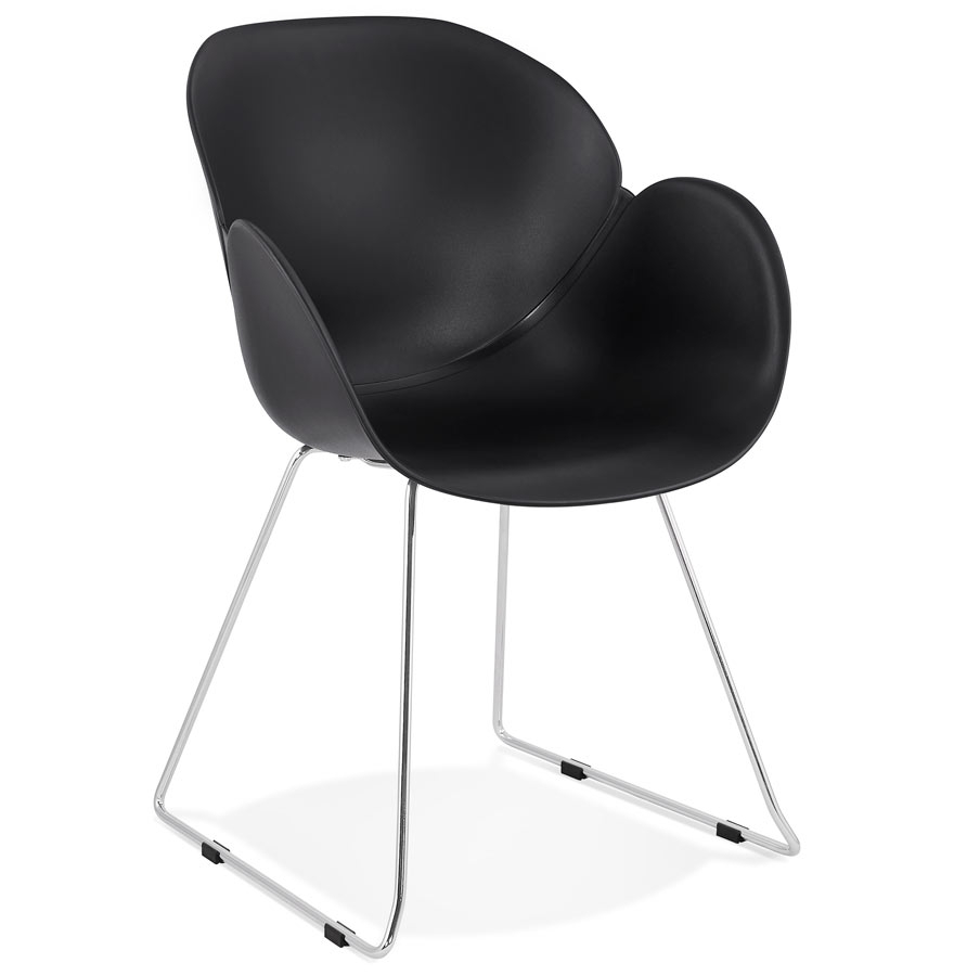Designová židle „NEGO“ černá v plastovém materiálu